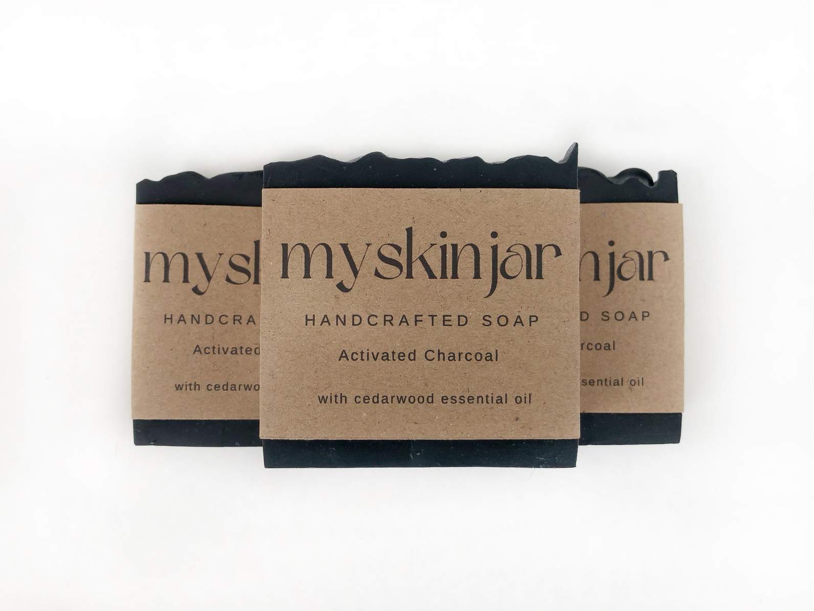 Detoxifying Charcoal Soap Bar with Cedarwood - 3 Pack